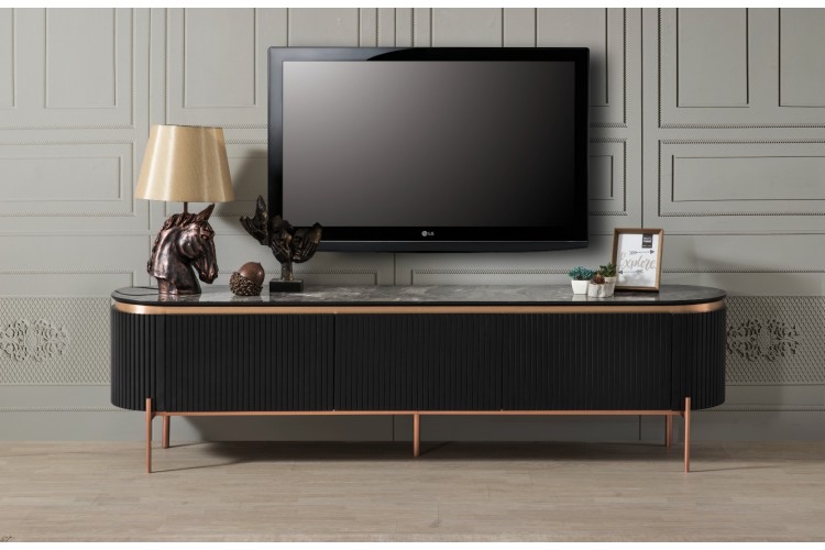 Tesla Black Bronz Tv Ünitesi