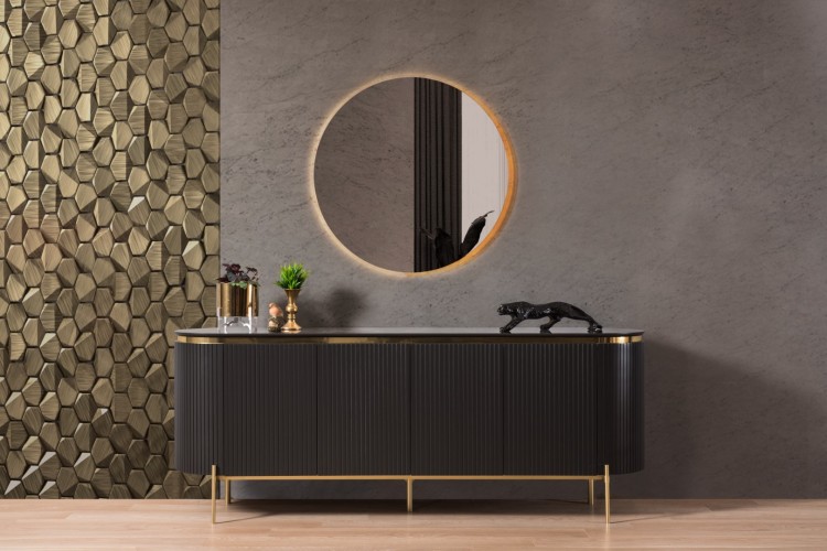 Tesla Black Gold Tv Ünitesi