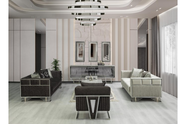 Lion Gümüş Koltuk Takımı