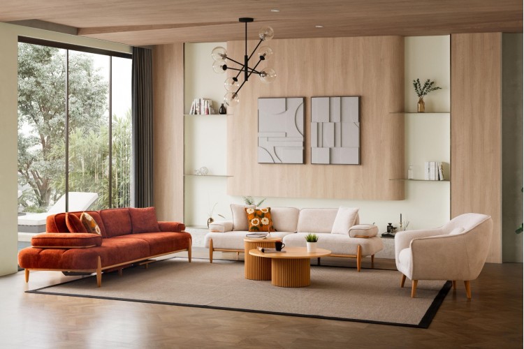 PETRA Ahşap Koltuk Takımı